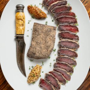 Cured venison loin