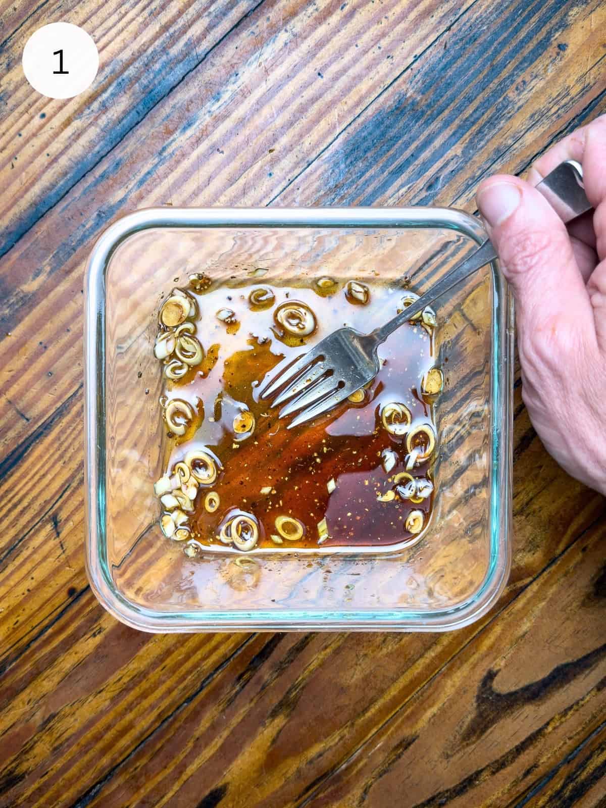 Thai steak marinade in a bowl.