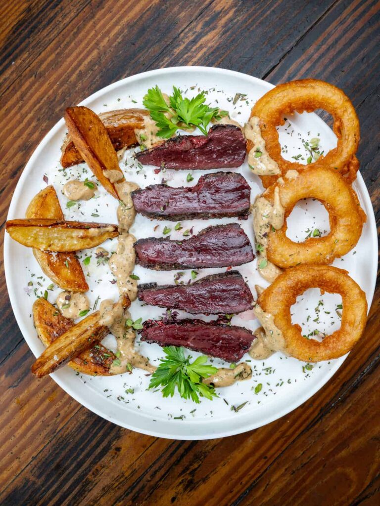 deer liver and onions
