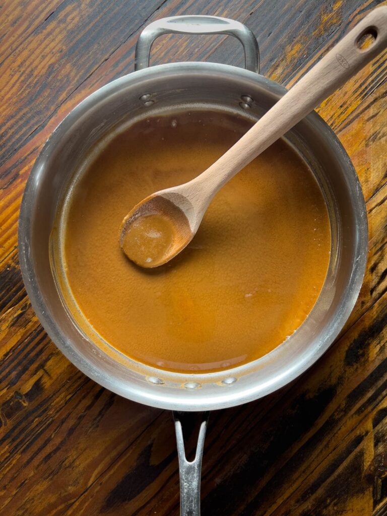 Roux for catfish courtbouillon