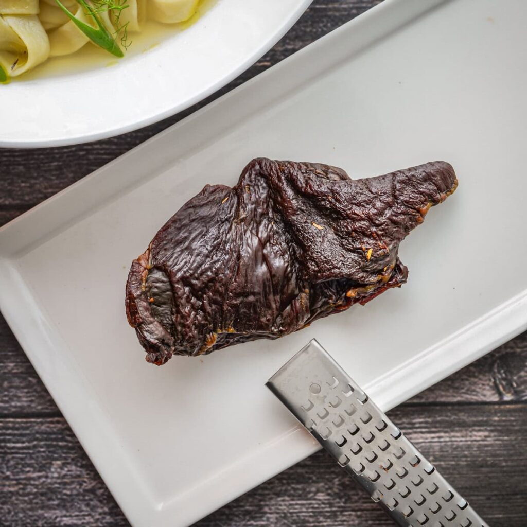 smoked deer heart