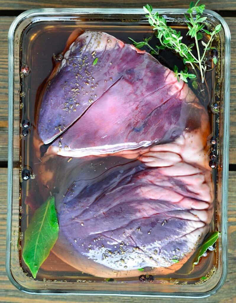 smoked venison heart brine