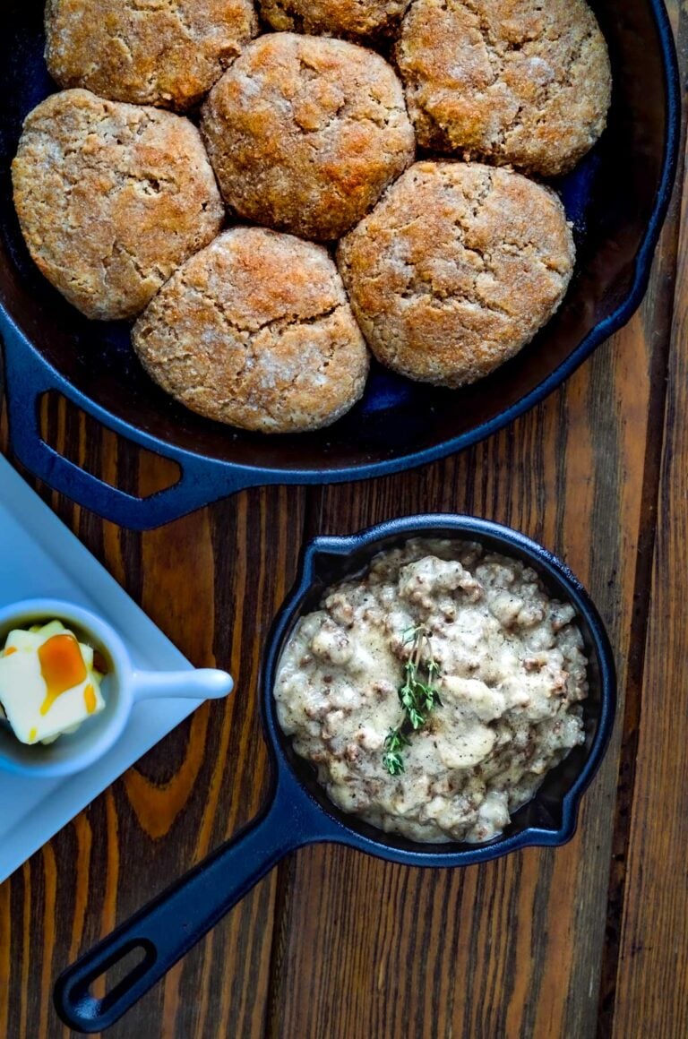 venison biscuits and gravy