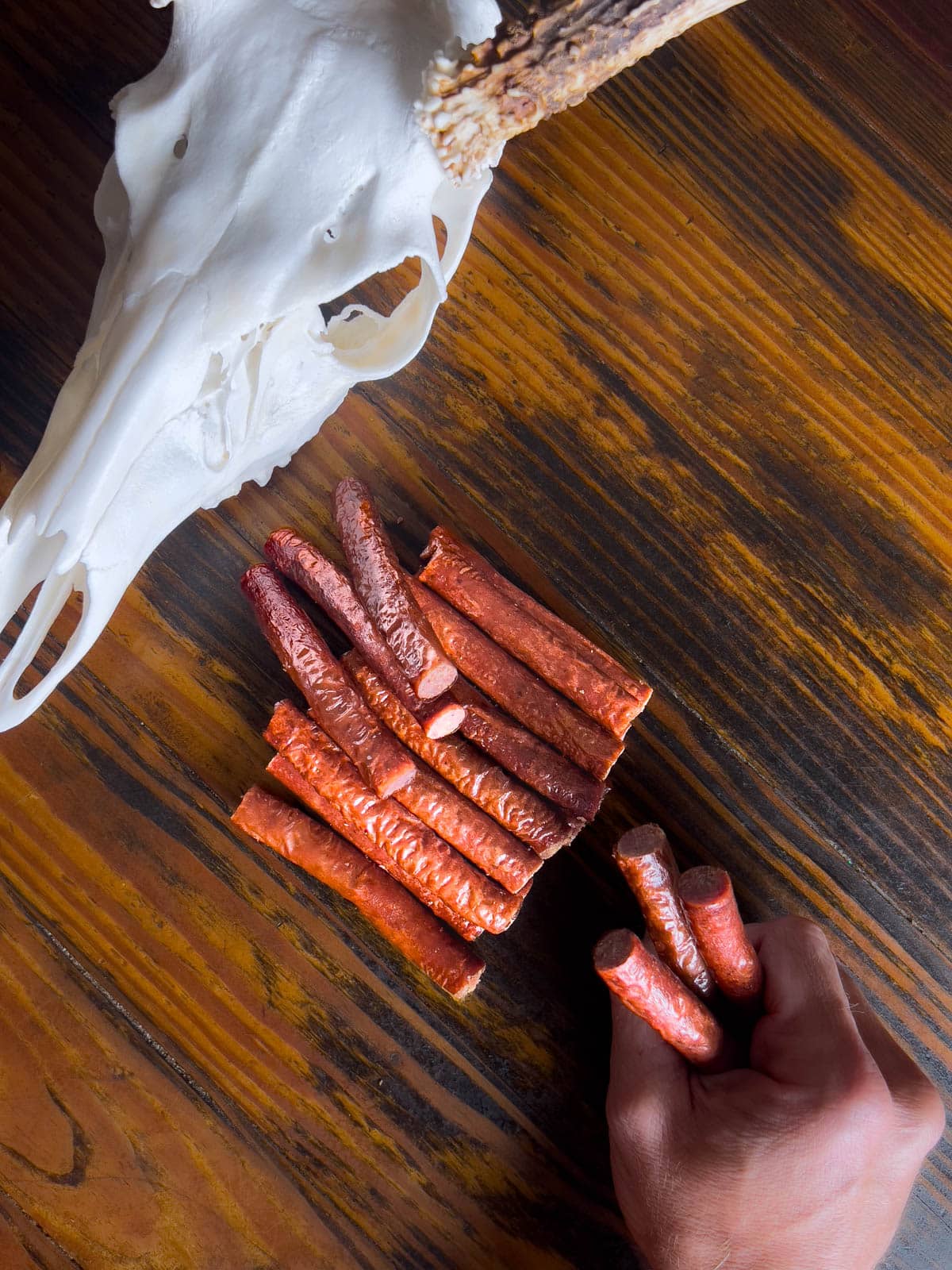 Smoked Venison Snack Sticks