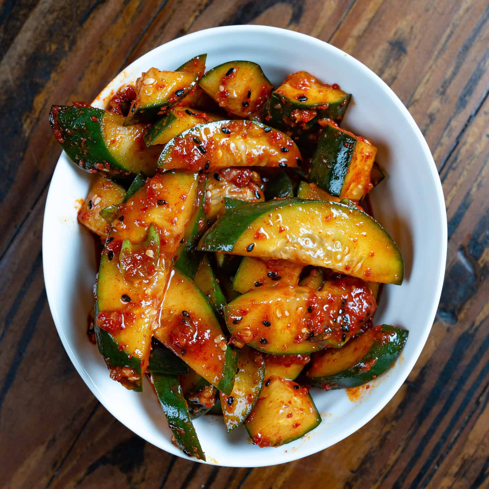 Korean Spicy Cucumber Salad