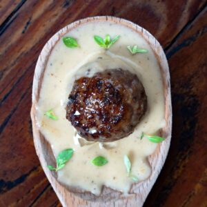 venison Swedish meatballs.