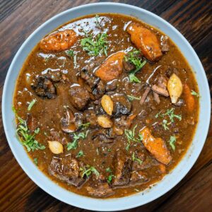 venison bourguignon recipe