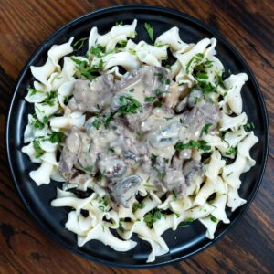 venison stroganoff