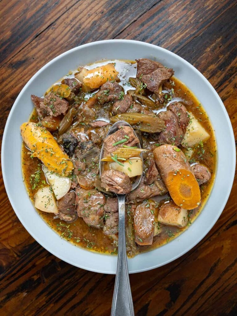 Slow cooker venison stew