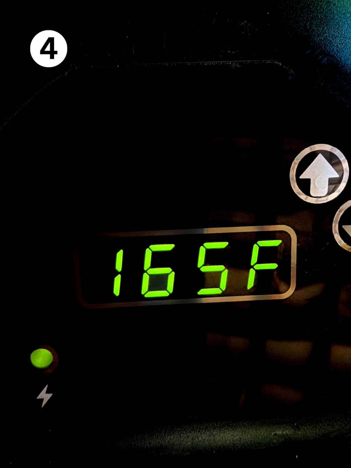 Smoker set to 165 degrees.