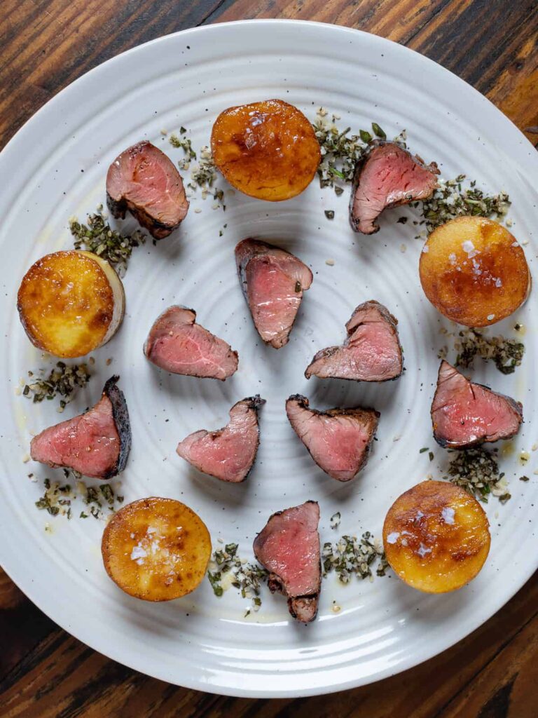 grilled venison tender loin