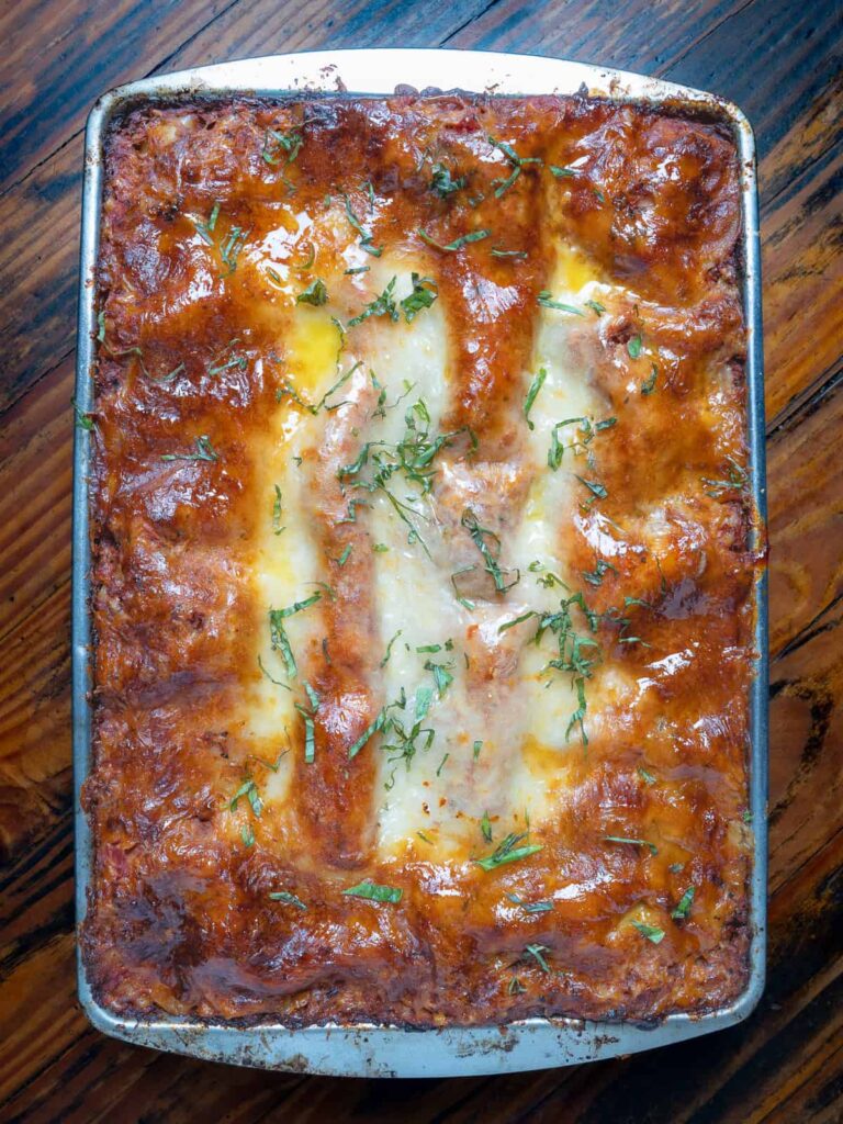 venison lasagna