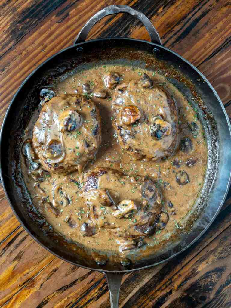venison salisbury steak
