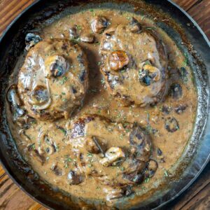 venison salisbury steak recipe