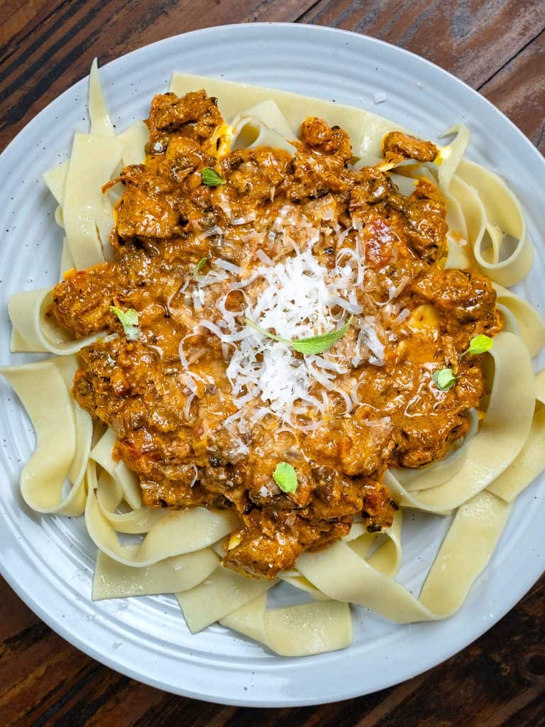 Wild boar ragu