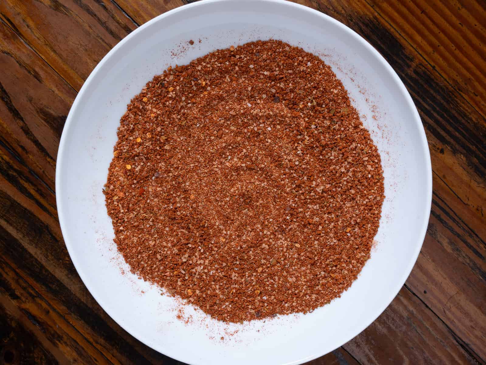 Wild boar rib rub in a bowl.